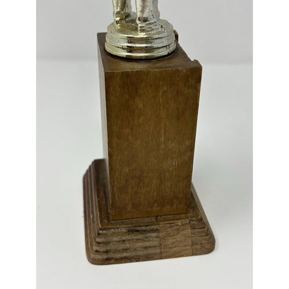 Vintage 1960s Wood And Metal Rifle Pistol Shooting Award Trophy Award - Picture 4 of 10